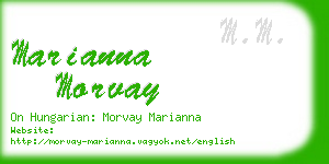 marianna morvay business card